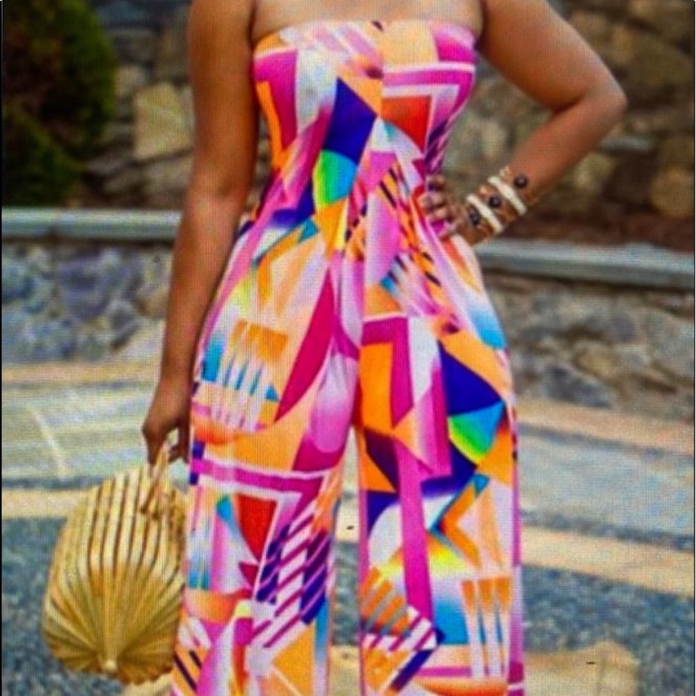 Sleeveless Color Block a Wide Keg Jumper
